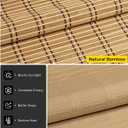 UNISHADES Blackout Bamboo Blinds, w/Lining, 34 1/4" W × 48" H - Natural