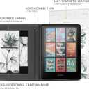 CoBak Case with Stand for Kindle Paperwhite 12th Gen 2024 Released (7") & Kindle Colorsoft Signature Edition - Durable PU Leather Cover with Auto Sleep Wake, Card Slot, Hand Strap Feature, Sunflower