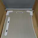 BUYIFY Folding Lap Desk, 23 Inch Portable Wood Brown Laptop Bed Desk Lap Desk with Cup Holder, for Working Reading Writing, Eating, Watching Movies for Bed Sofa Couch Floor