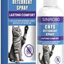 Cat Deterrent Spray - Natural Safe Cat Repellent Spray for Furniture Protection,Effective Indoor & Outdoor Training Aid to Stop Pee Spraying, Chewing & Scratching (1 Pcs)