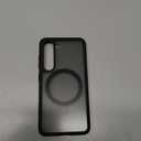 JETech Magnetic Case for Samsung Galaxy S23 5G 6.1-Inch, Compatible with MagSafe, Translucent Matte Back Shockproof Phone Cover (Black)