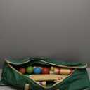 ApudArmis Six Player Croquet Set with Premiun Rubber Wooden Mallets 28In,Colored Ball,Wickets,Stakes - Lawn Backyard Game Set for Adults/Teenagers/Family (Large Carry Bag Including)