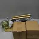 Gold Floor Lamp for Living Room,Bedroom,Mid Century Modern Standing Lamp Brass Tree 3 Light Tall Floor Lamps Vintage Retro Floor Lights Glass Green Flower Lamp Shade Farmhouse Boho Bohemian