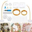 Balloon Arch Kit, Adjustable Balloon Arch Stand:Reusable Party Balloon Arch Frame Garden Arbors with Base - for Wedding Baby Shower Birthday Kids Party Supplies Decorations (Gold)