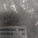 mnml Men's V523 Contrast Stitch Denim (40, Green)