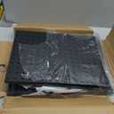 Peg Board, 4 Pack Metal Pegboard Panels with 50 Hooks, Black Pegboards Wall Organizer, Heavy Duty Peg Board for Walls Home, Garage Tool Storage, Office Organization, Craft Room, Kitchen (16x12"- 4 Pcs)