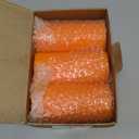 CANDWAX Large Pillar Candles 3x6 Inch  Set of 3 Unscented Dripless Orange Candles, Long Burning for Home Interior, Weddings, Home Decor