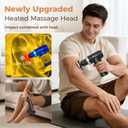 Beyn Hot and Cold Massager Gun with Detachable Extended Handle, 6 Massage Heads & LCD Display - Deep Tissue Massager for Neck Back Body Muscle Pain Relief