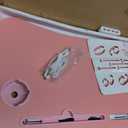 Lap Desk for Bed Adjustable Height, Foldable Bed Table with Storage Drawer, Tablet Slot & Cup Holder, Portable Laptop Stand for Bed & Sofa, Bed Desk for Adults & Kids, Pink