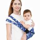 GAGAKU Toddler Carrier Adjustable Padded Sling Portable Ergonomic Baby Holder Carrier with Non-Slip Seat for 6-36 Months Infants & Toddlers (14-35 lbs)-Blue Pattern
