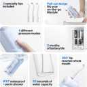 usmile C10 Portable Water Flosser for Travel Mothers Day Gifts, 95-Day Battery, 4 Modes, 360 Nozzle, 180ml Tank, IPX7 Waterproof, Dentist-Recommended for Braces, Implants & Sensitive Gums (Blue)