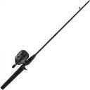 Zebco Roam Spincast Reel and Fishing Rod Combo, 6-Foot 2-Piece Fiberglass Fishing Pole with ComfortGrip Handle, Quickset Anti-Reverse Fishing Reel, Pre-Spooled with 10-Pound Zebco Line, 30