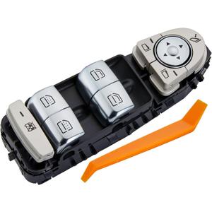 Power Window Switch Fits for Mercedes-Benz C300 15-21.C350e 16-18. C400 15.C43 AMG 17-21. C63 AMG 16-21. C63 AMG S 15-21 etc.Driver Side Control Door vidrios Master Switch Replaces 2059056811