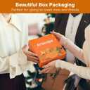 Artscope Fall Decorative Throw Pillow Covers 18x18 Inch Set of 4, Hello Pumpkin Give Thanks Buffalo Plaid Outdoor Farmhouse Pillow Cases for Home Sofa Couch-Orange