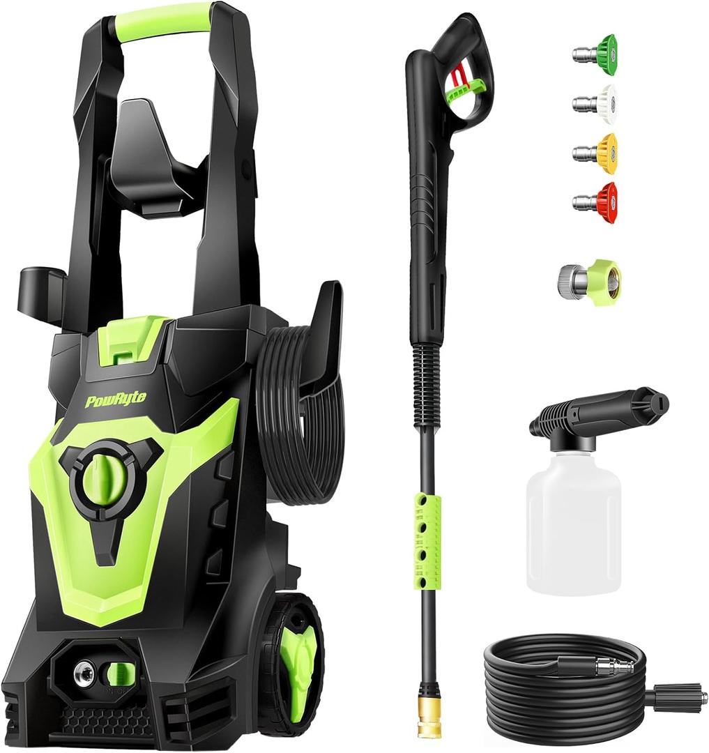 Electric Pressure Washer, Foam Cannon, 4 Different Pressure Tips, Power Washer, 3800 PSI 2.4 GPM