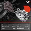 A-Premium Disc Brake Caliper Assembly with Bracket Compatible with Pontiac Torrent Chevy Equinox 2007-2009 Captiva Sport 2012-2015 Front Side 2-PC Set