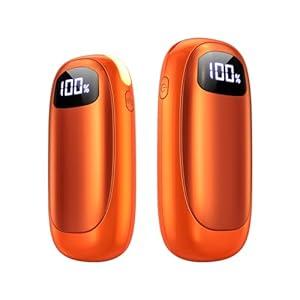 Hand Warmers Rechargeable - 14000mAh Electric Hand Warmers 2 Pack, 16 Hrs Warmth Dual-Sided Heating Up to 131°F, Reusable Hand Warmers Pocket Heater for Raynauds, Hunting, Golf, Camping