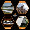 Heavy Duty White Poly Tarp 20' X 24' - Multipurpose Protective Cover - Durable, Waterproof, Weather Proof, Rip and Tear Resistant - Extra Thick 12 Mil Polyethylene - by Xpose Safety