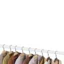 Hanging Closet Rod, Adjustable Height & Width Closet Rods for Hanging Clothes-Closet Extender Hanging Rod Space-Maximizing Design Suitable for Hanging and Drying Clothes, White