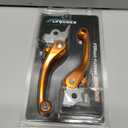 Funparts Dirt Bike Brake Clutch Lever Titanium Alloy for SX SXF SXS SXSF EXC EXCF XC XCW XCF XCFW XCRW EXCR 250 300 350 400 450 500 530, Hydraulic Brake Levers Adjustable CNC Anodized Orange