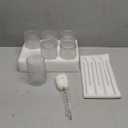 ZMOWIPDL Vintage Glassware Drinking Glasses Set of 6,15 oz Hobnail Glass Cups,Embossed Clear Water Tumbler,for Beer,Cocktail,Whiskey,Juice and Various Mixed Drinks- 1 Cleaning Brush