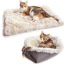 Furry Pet Bed/Mat (Convertible) - White