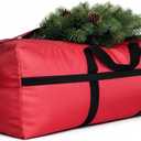 Extra Large Storage Duffle Bag with Zippers and Handles, Big Foldable Duffle Bag for Travel (Red)