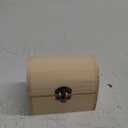 Aodaer Unfinished Wood Treasure Chest Decorative Pine Wood Box with Hinged Lid and Locking Clasp Plain Decorate Wooden Boxes for Art Hobbies DIY Jewelry Gift Storage, Brown 