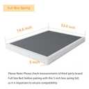 Box Spring Full 5 Inch Low Profile Heavy Duty Metal Mattress Foundation with Easy Clean Fabric Bed Cover, Non-Slip, No Noise, Easy Assembly