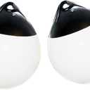 X-Haibei Pair of Boat Fenders Ball Round Anchor Buoy, Dock Bumper Ball Inflatable Vinyl Shield Protection Marine Mooring Buoys 2 pieces