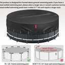 QH.HOME 12Ft Round Pool Cover, [2026 Upgraded Heavy Duty Fabric] Solar Cover for Above Ground Pools, New Super Windproof with 2 Patented Ratchet for Easy Installation, Snug Fit&UV Resistant