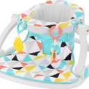 Fisher-Price Portable Baby Chair Sit-Me-Up Floor Seat with Developmental Toys & Machine Washable Seat Pad, Windmill