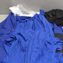 fun shack English Nanny Costume for Women, Adult Mary Poppins Book Character Outfit, Classic Nanny Dress (Large, Blue)