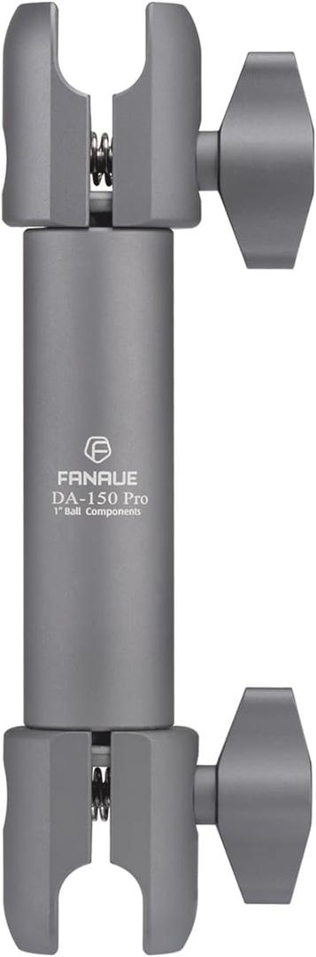 FANAUE Double Socket Arm Medium Arm Compatible,Full Length 5.9" with B Size 1" Ball Components for RAM Mounts (DA-150PRO)