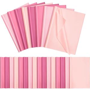 Qilery 500 Sheets Pink Tissue Paper Bulk for Gift Bags 15 x 20 Inch Acid Free Wrapping Paper Sheets for Mother's Day, Wedding, Bridal Shower, DIY Crafts, Flower Wrapping, Birthday Party