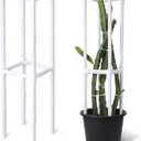 AceOrbit Dragon Fruit Trellis Square 12 x 55 Inch, Schedule 40 PVC Plant Support for Climbing Vines, Tomatoes, Cucumbers, Beans, Vertical Garden Trellis, Requires Assembly