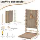 Monday To Sunday® Cat Scratch Pad, CardboardL Shape Vertical CatScratchers for Indoor Cats, Scraching Cardboard Large Size, Indoor Cat Post(Fishbone)