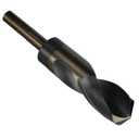 Drill America 1-1/8" Reduced Shank High Speed Steel Black & Gold Contractor Drill Bit with 3-Flat 1/2" Shank, KFD3F Series
