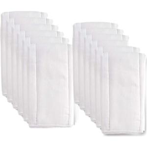 6 Ply Cloth Diapers Burp Cloth, Fasoar Thick Washable Absorbent Cotton Diaper for Babies and Toddlers Multi-Use 6/10/12 Count
