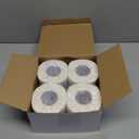 4 Rolls Merry Christmas Toilet Paper Santa Toilet Tissue Disposable Xmas Paper Towels Christmas Stocking Stuffers for Xmas Holiday Birthday Party Supply(Elegant)