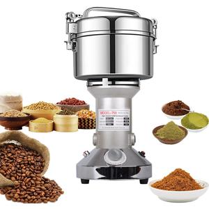 Grain Mill Grinder 750g High Speed Electric Stainless Steel Grinder Cereals Corn Flour Pulverizer Powder Machine for Dry Spice Herbs Grains Coffee Rice Pepper