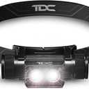 TDC Head Lamp Led Rechargeable Super Bright - USB-C Headlamp for Adults - Head Lights for Forehead - 1080 Lumen Head Flashlight - 10HR Battery for Hardhat, Camping, Hunting, Work