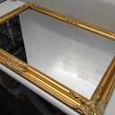 TRAHOME 24"x36" Vintage Gold Baroque Wall Mirror, Ornate Antique Style Decorative Mirror for Entryway, Living Room, Fireplace Mantel, Hallway