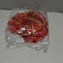 BinaryABC Valentine's Day Bows Decoration Ornaments,Christmas Tree Topper Bow(Red)