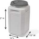 Mighty Tuff Airtight Dog Food Storage Container 13 Gal, up to 54 lb Capacity Cat and Dog Food Container with Twist Lid & Handles BPA-Free, Made in USA