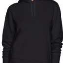 Amazon Essentials Women's Regular-Fit Brushed Back Fleece Pullover Hoodie (Available in Plus Size) (Black, XL)