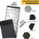 Winter Bee Hive Wrap for 8 and 10 Frame Bee Hives,3 Layer Adjustable Beehive insulation Wrap Beekeeping Supplies,600D Oxford Insulated Wrap Beehive Protection Cover Waterproof Windproof 76.5"x24.8"