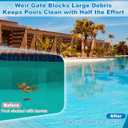 BigHead SPX1082CA Pool Skimmer Basket & SPX1082K Pool Skimmer Weir Door Flapper Weir Gate Assembly Compatible with Hayward In-Ground SP1082 SP1083 SP1084 SP1085 SP1086 SP1075White