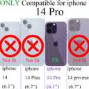 for iPhone 14 Pro Case Magnetic, Compatible with MagSafe, Translucent Matte Shockproof Protection Cover, Cute Striped Design Phone Case for Women Girls Men 6.1" - Green