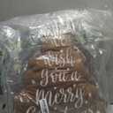 Lanpn Christmas Tree Pillows Set of 2, Merry Christmas Decoration Winter Throw Pillows Soft Cute 3D Shaped Xmas Tree Throw Cushion for Sofa Living Room Bedroom Xmas Decor (16x21 inch, Brown)